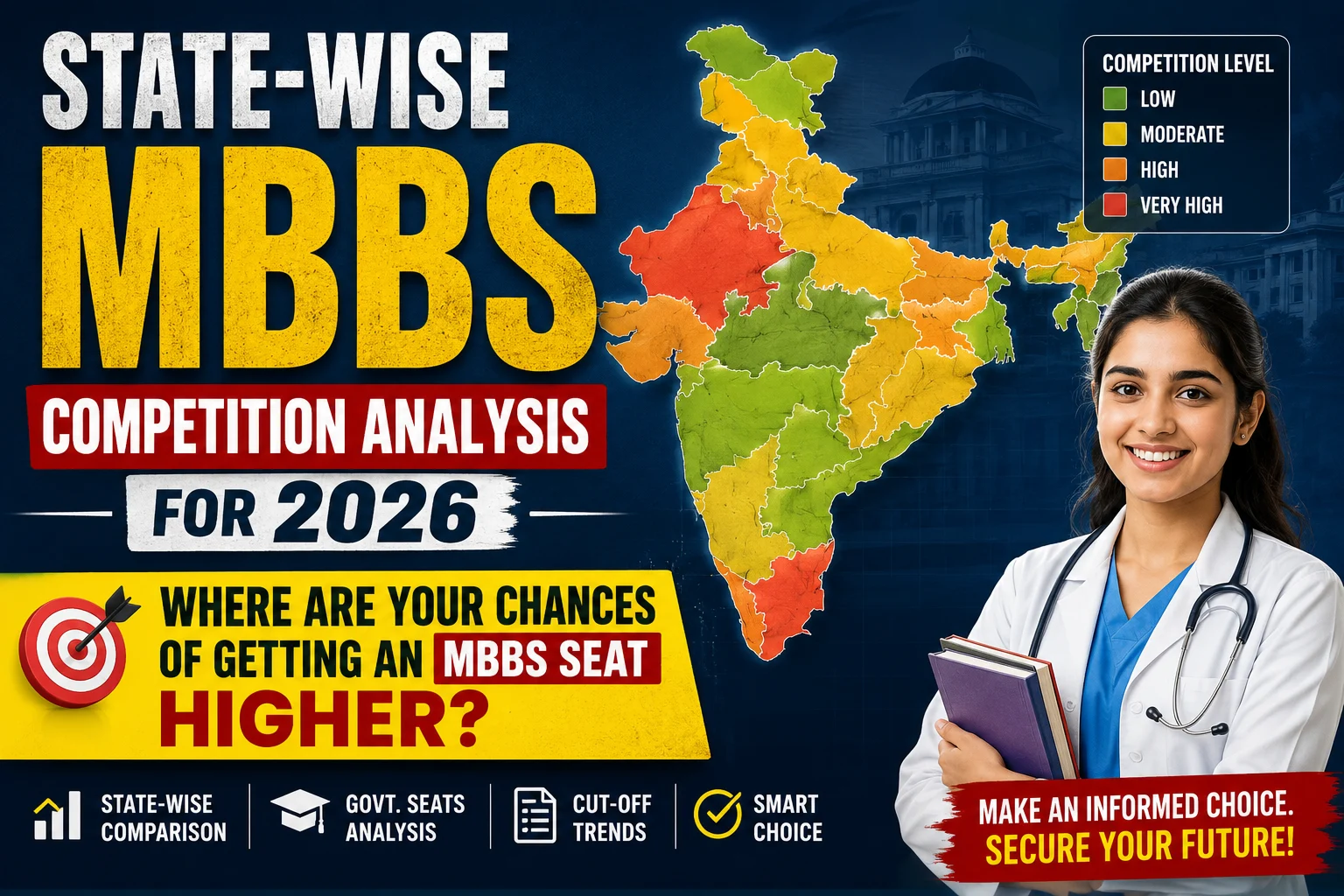 State-Wise MBBS Competition Analysis for 2026: Where Are Your Chances of Getting an MBBS Seat Higher
